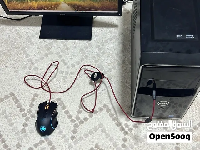 كمبيوتر مكتبي ديل و شاشه ديل