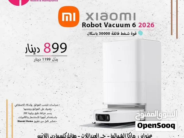 Xiaomi Vacuum 6 New 30.000 باسكال اقوى مكنسة روبوت في العالم من شركة شاومي 6 الجديدة كليا عرض خاص