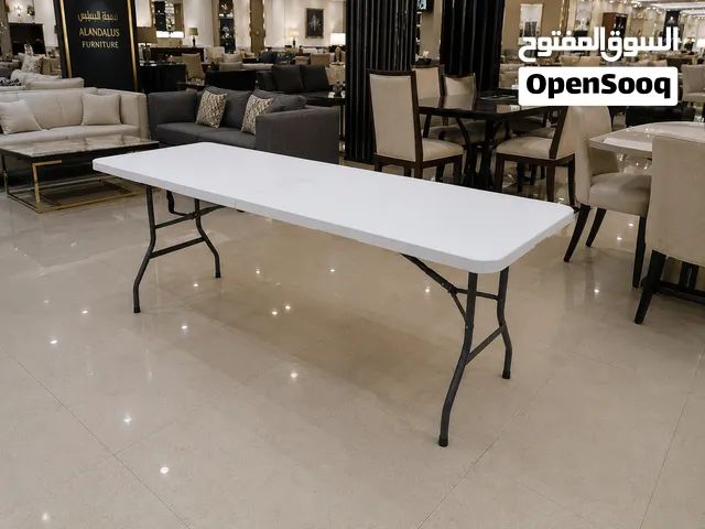 طاولة فايبر قابلة للطي  180 × 74 × 74 سم