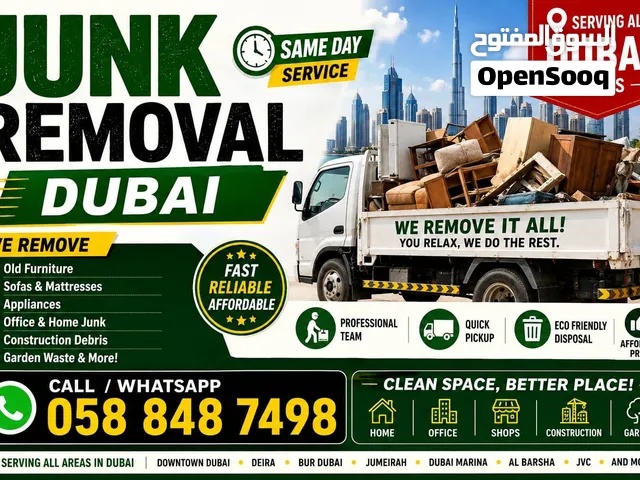 junk removal. mover and packers. carpenter service. pickup delivery all service available ajman