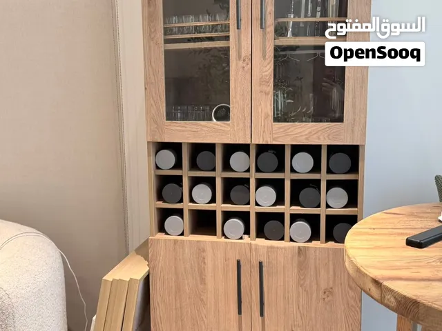 Wooden Bar & Storage Cabinet Description homw center  خزانة تخزين خشبية هوم سنتر