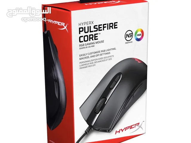 ماوس هايبر اكس سلكي اصلي HYPER X PULSEFIRE CORE USB WIRED MOUSE UP TO 6200 DPI