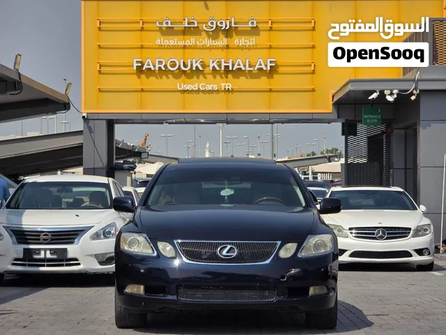 لكزس جي إس أمريكي 350موديل 2007لون كحلي 6سلندر سعة 3.6لتر اتوماتيك ماشية213998ميل سعر 14500