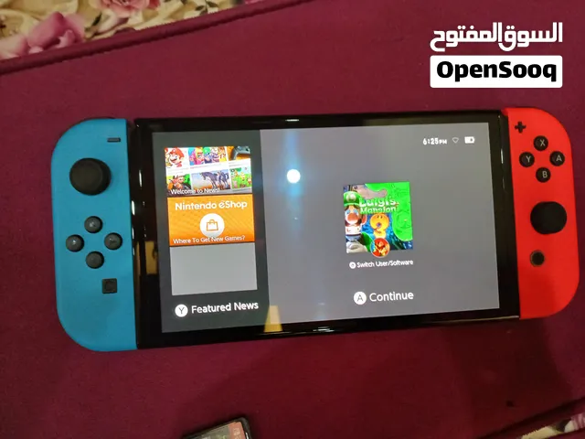 للبيع Nintendo Switch OLED، الجهاز انفتح من الكرتون فقط