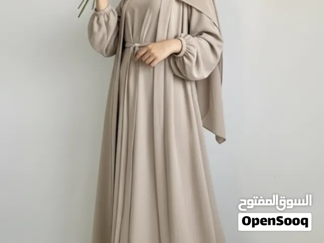 فستان تركي بيج قطعتين انيق