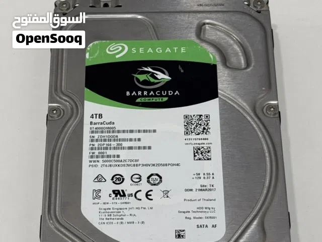 Seagate BarraCuda 4TB Internal HDD 3.5” SATA – Desktop Hard Drive