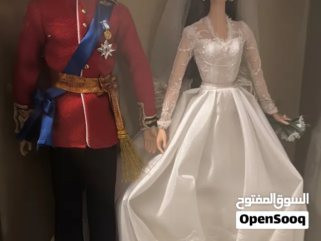 New in box - Prince William & Princess Catherine Kate UK Wales Royal Wedding Barbie Doll NIB. نادرة