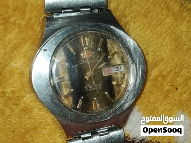 ساعه أورينت تماتيك قديم ياباني اصلي 21 حجر تشتغل عبر الحركه يوم وتاريخ وماتأخر ولا تقدم