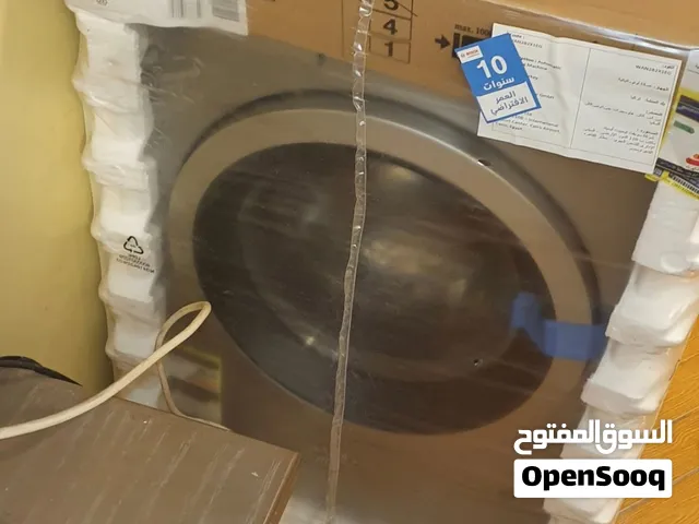 غسالة ملابس بوش جديدة لم تستخدم بالكارتونة 8 كيلو لون فضي سيريس 4 بالفاتورة