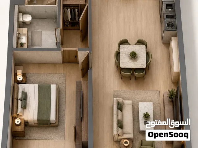 شقة بغرفة نوم واحدة بإطلالة على الشارع – متاحة بالتقسيط
