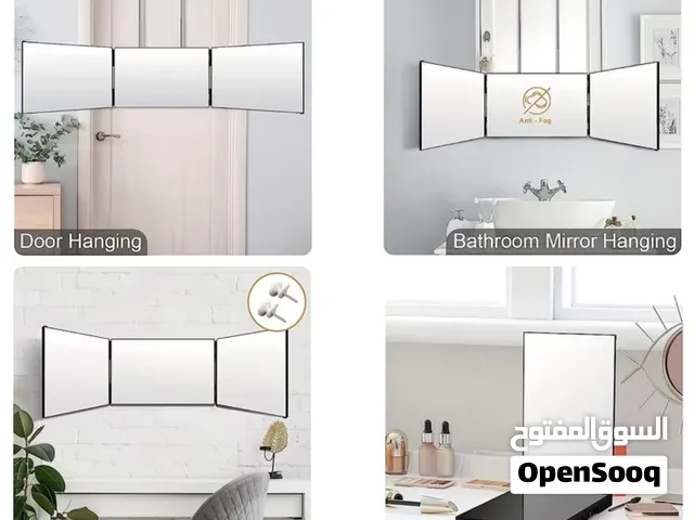 مرايا قابلة للدوران 360° مع ملحقاتها