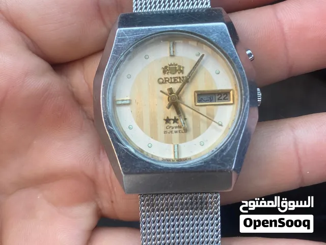 للبيع ساعة Orient يابانية أصلية ،توماتك(مكانيكية)،،@موديل الثامنينات كلاسكيه اقرأ وصف