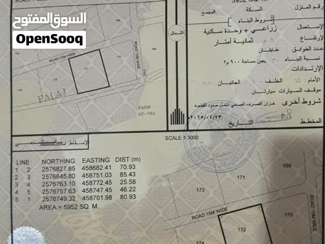 أرض زراعية + وحدة سكنية في ولاية عبري بلدة الدريز
