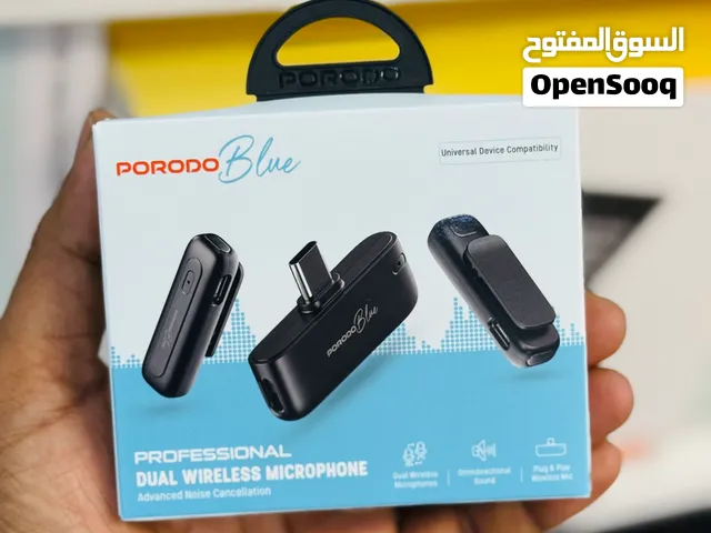 PORODO PROFESSIONAL DUAL  مايك للهاتفWIRELESS MICROPHONE