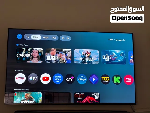 شاشة TCL الذكية مقاس 55 إنش بتقنية Premium QD-Mini LED ودقة 4K UHD