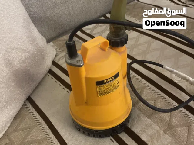غطاس شركة INGCOيستخدم في نافورات وفي سحب مياة وتصريف الامطار مستعمل مره واحد جديد