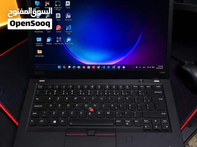 Lenovo ThinkPad T490s Core i7-8665U RAM 32 ssd 512   بحالة ممتازة، قوي، خفيف