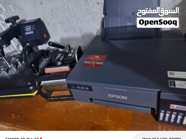 طابعة ابسون حرارية 8050مع مكبس حراري 5في1