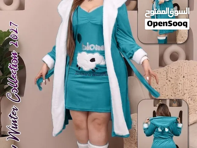 طقم قميص وروب شتوي أنيق وجذاب