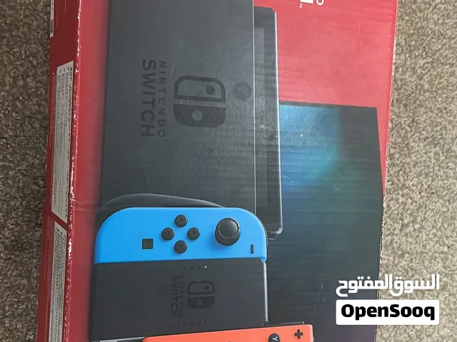 نيتندو سويتش عادي الجيل الاول مستعمل مع كل ملحقاته+ يدتين اضافيه