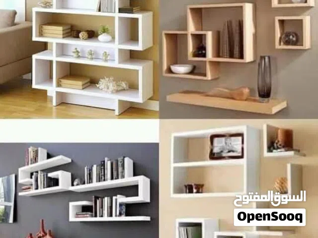 اثاث مكاتب انتيكات تحف ذو أشكال جديده ورفوف خشبيه جميع الأشكال تفصول حسب الطلب