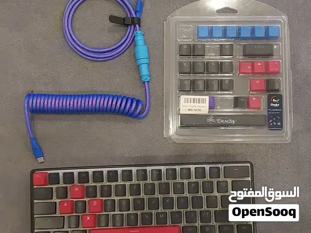 Kraken 60% Mechanical Gaming Keyboard + Keycaps + Coiled Cable – Complete Setup
