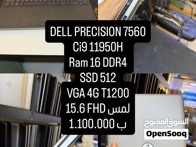 Dell precision 7560 ci9 كرت 4 وشاشه لمس