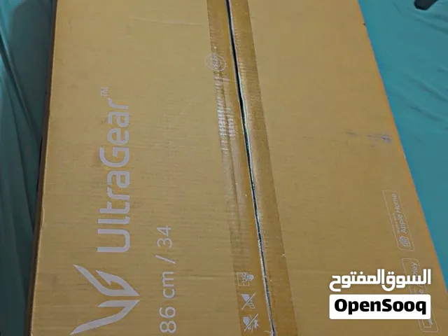 شاشا وليد lg حجم 34 مقوس