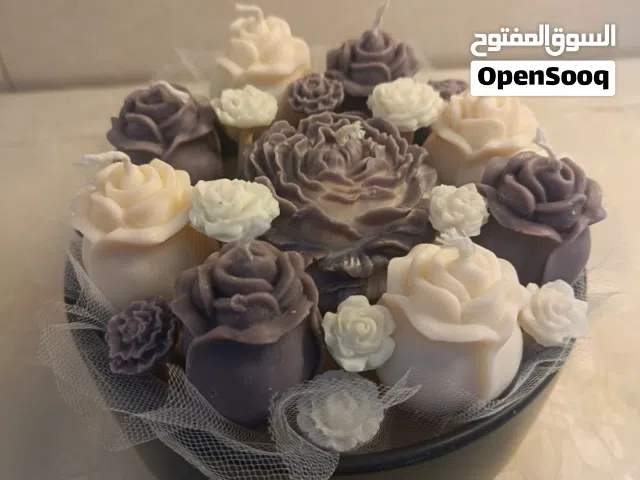 باقة ورد شموع معطرة