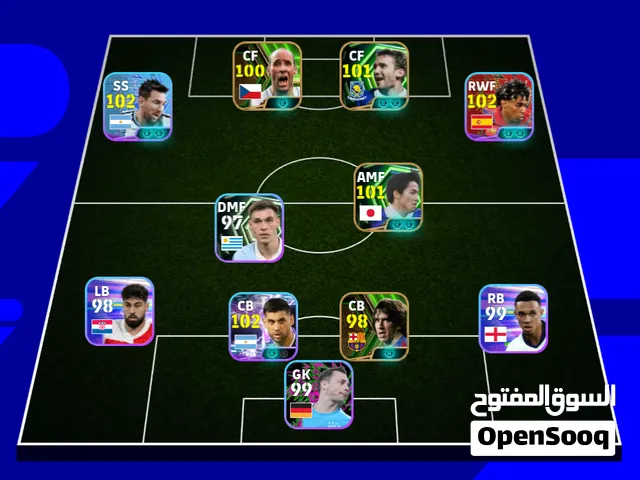 حساب إي فوتبول 26 موبايل
