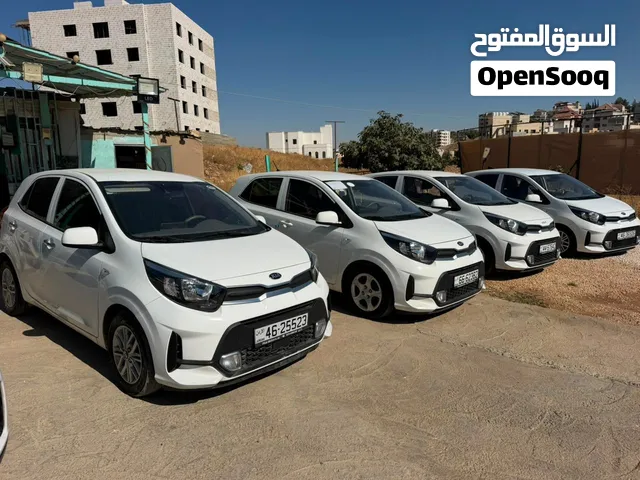 كيا مورنينج مديل 2021&2022 اللون ابيض فحص كامل مواصفات بصمه جنطات المنيوم جلد الاسعار من 8500 دينار