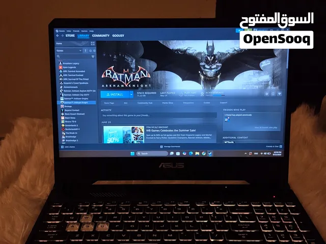 لابتوب جيمنج وتصميم ، ASUS TUF FX505GT نظيف جداً