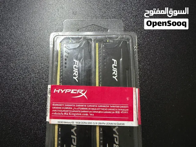 رامات HyperX Fury ddr4 2X8 16GB 3200MHz