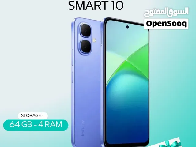 INFINIX SMART 10 ( 128GB ) / RAM 8 NEW /// انفينكس سمارت 10 ذاكرة 128 الرام 8 الجديد