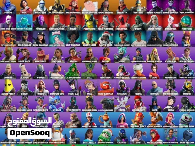 FORTNITE STACKED ACCOUNT & EXCLUSIVE WITH Ikonik, GLOW & RARE skins