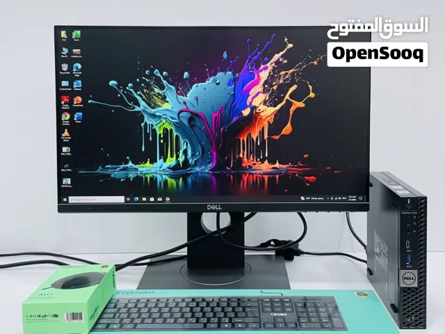 Dell Mini Pc Core i5  6th Ram 8GB SSD 256GB with DELL MONITER 22” Framless