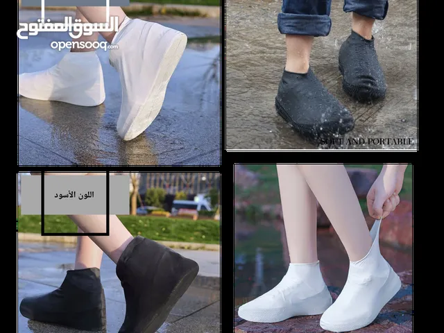 أغطية أحذية المطر للرجال والنساء مقاومة للماء سميكة وغير قابلة للانزلاق صديقة للبيئة صنعاء