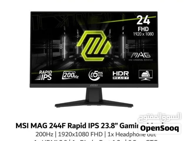 شاشه msi 244f 200hz Ips 0.5 السعر 165 الف بيها مجال