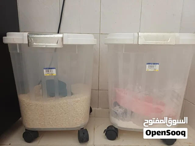 Food container (rice and Flour) + vegetable stand