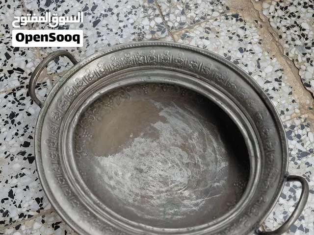 قدر نحاسي مطلي فضه