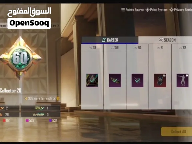 حساب ببجي مميز للبيع M416 مستوى 6 + بدلتين X-Suit + بدلة Ultimate + أغراض نادرة  سيزون 2