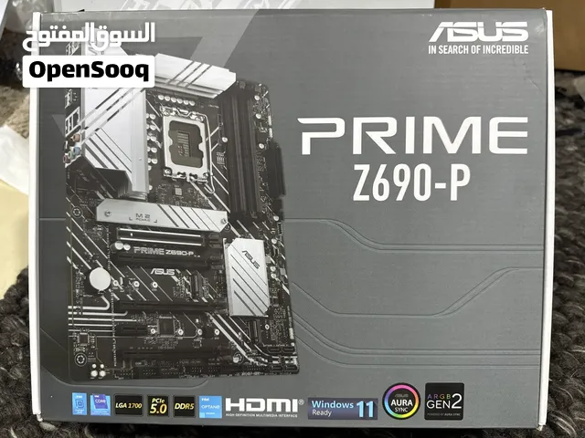 نضيفه مع كل الملحقات Motherboard Asus Prime Z690-P DDR5