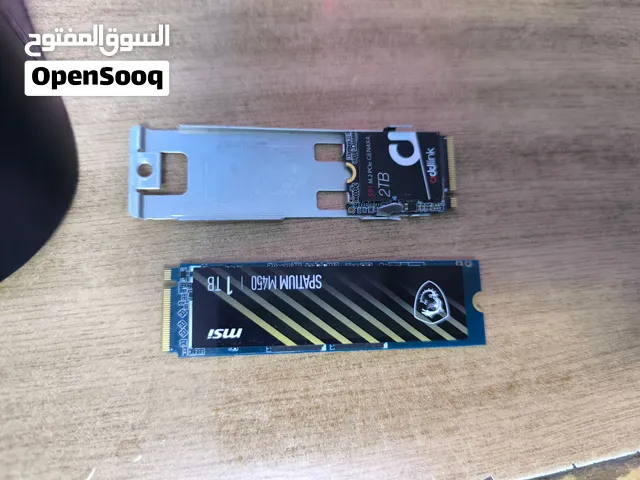 تخزين SSD M.2 NVMe Gen4 سعة 1TB و2TB للبيع بأسعار مميزة