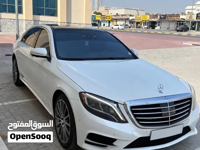 مرسيديس S550  موديل 2015 وارد أمريكا  بدون حوادث - 4  فصوص، لون داخلي مميز