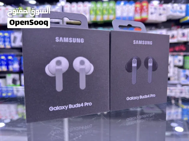 Samsung Galaxy Buds 4 Pro ( white , Black ) سماعة سامسونج الجديدة كليا باحدث اصدار في العالم