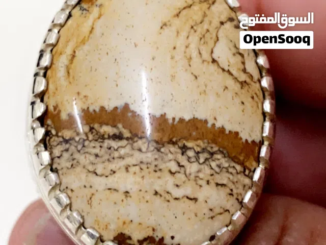 خاتم ملكي نادر ومصور عقيق اندونيسي لون طبيعي