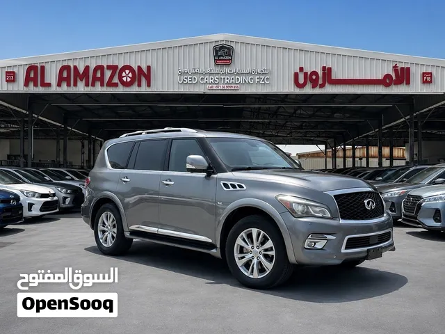 Infinite QX80 premium 2017 5.7L V8 RWD with original airbags , odometer and sunroof for your family