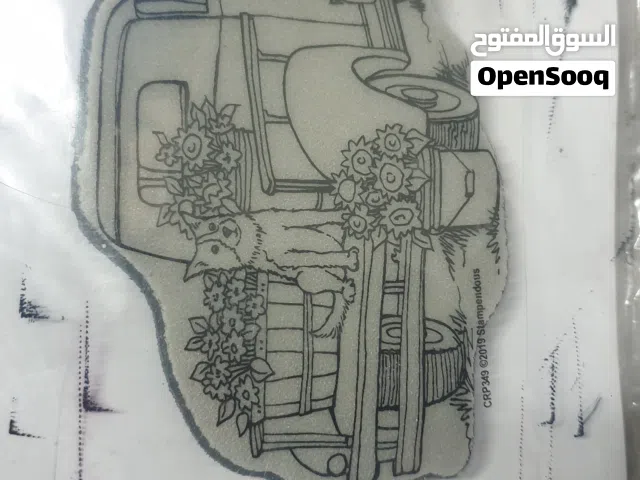 لطبع الرسمة، 4 قطع، مستعمل مرة واحدة فقط، (الازرق غير مستعمل) used ones only (blue isn't used)