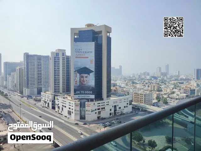أكبر مساحة غرفة وصالة للإيجار في سيتي تاور عجمان  950 قدم2  28,000 درهم سنوياً  فرصة سكنية مميز