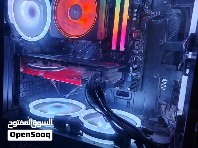 كيس كمبيوتر ب6 مراوح rgb (ملاحظة الكيس فقط)